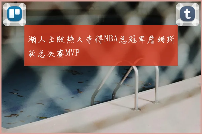 湖人击败热火夺得NBA总冠军詹姆斯获总决赛MVP